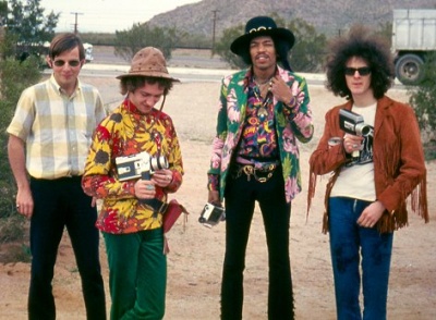 Roger Meyer, Mitch Mitchell, Jimi Hendrix and Noel Redding Roger Meyer, Mitch Mitchell, Jimi Hendrix and Noel Redding